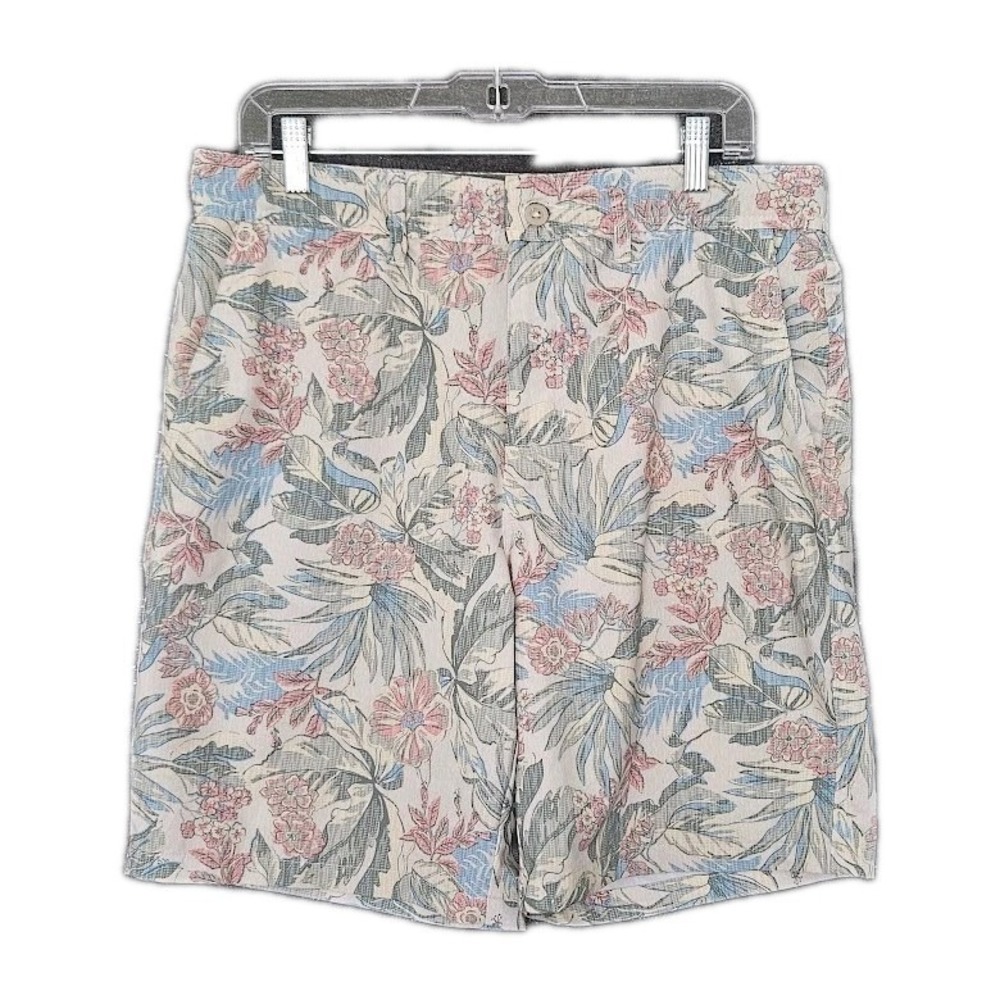 Goodfellow & Co Mens Hybrid Swim Shorts Sz 34 Tropical Leaf Inseam 9"